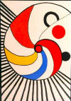 calder Spirale with Black Stripes