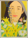 alex katz Ada with Flowers