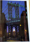 liudmila kondakova original painting gouache on paper manhattan bridge