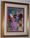 peter max acrylic on canvas