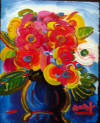 Max Original Acrylic Vase of Flowers Series 44 Series IV #1