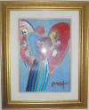 peter max angel with heart