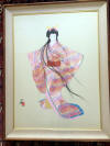 hisashi Otsuka original mixed media lady meiko of spring