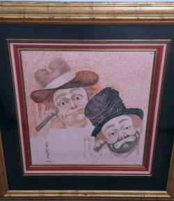 Skelton Original Painting Pencil Drawing In His Own Image