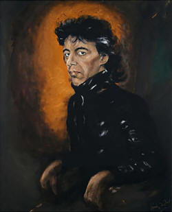 ronnie wood Original Oil on Canvas Bill II 1989