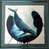 wyland original watercolor whales